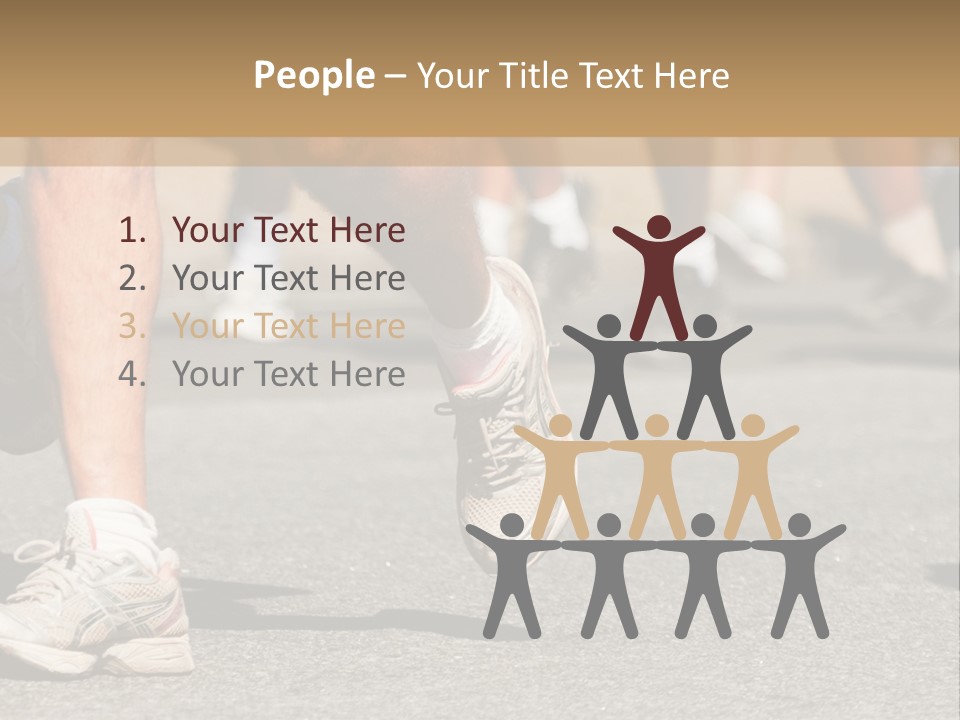 Competition Men Street PowerPoint Template