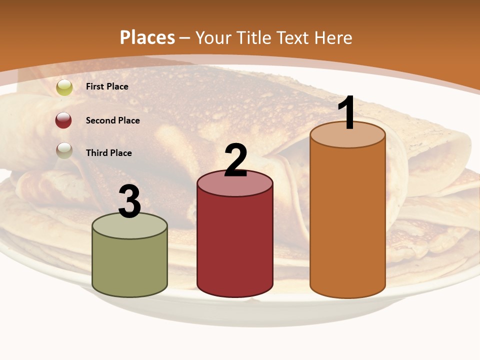 A Stack Of Pancakes On A Plate With Syrup PowerPoint Template