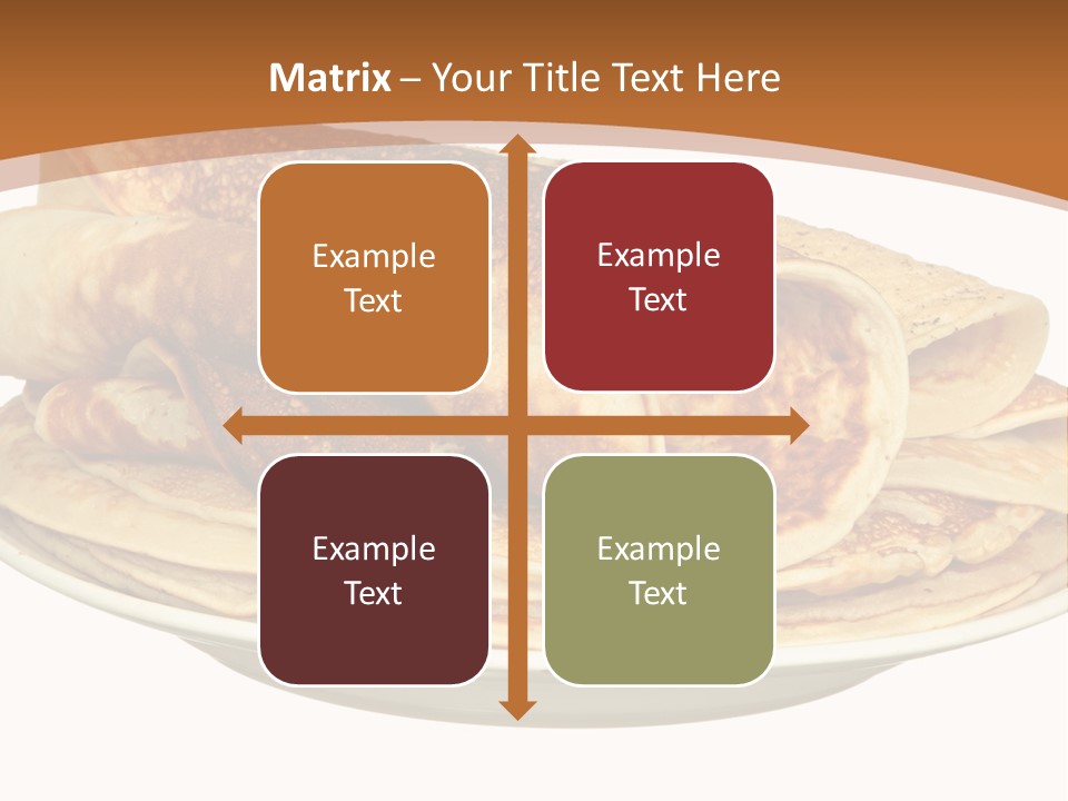 A Stack Of Pancakes On A Plate With Syrup PowerPoint Template