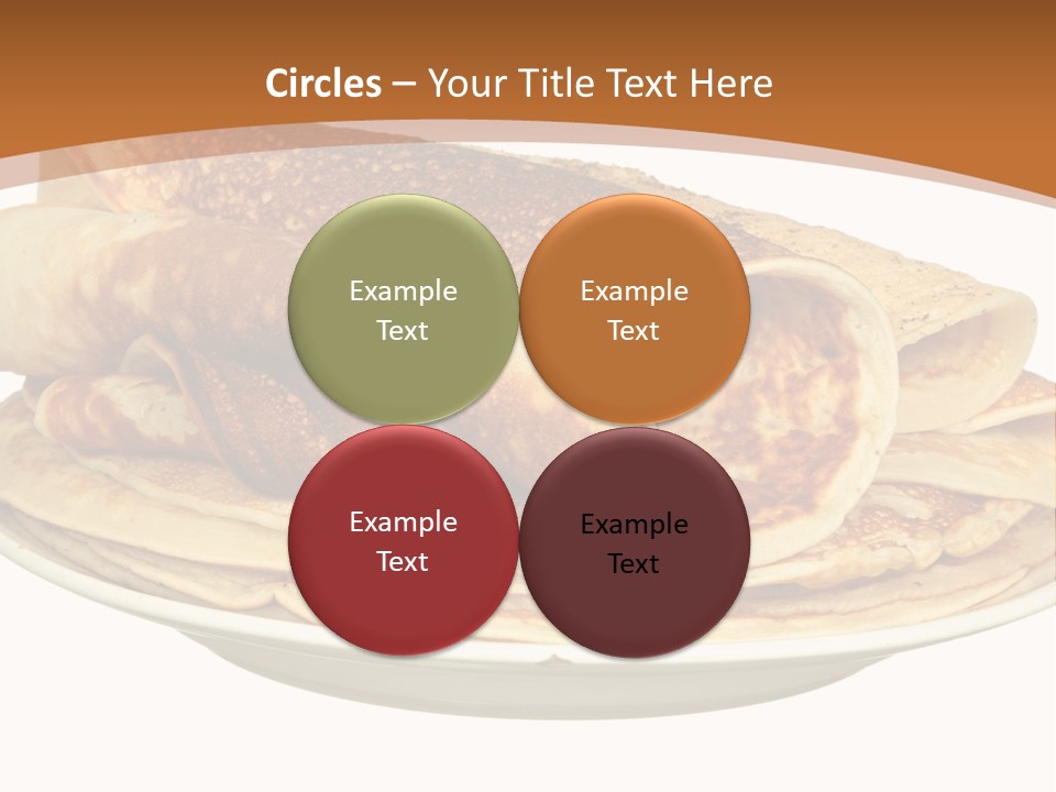 A Stack Of Pancakes On A Plate With Syrup PowerPoint Template