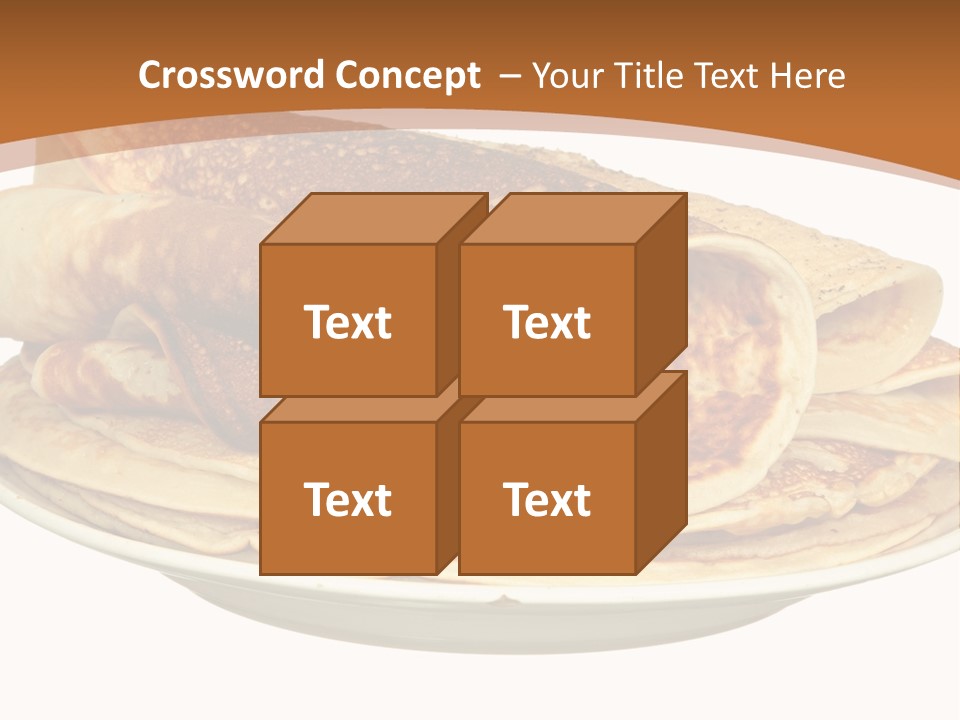 A Stack Of Pancakes On A Plate With Syrup PowerPoint Template