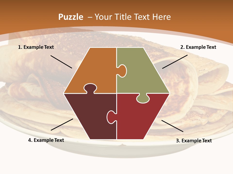 A Stack Of Pancakes On A Plate With Syrup PowerPoint Template