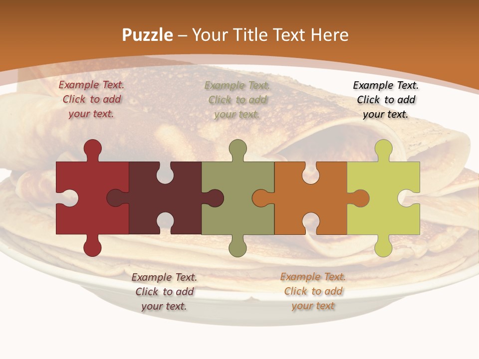 A Stack Of Pancakes On A Plate With Syrup PowerPoint Template