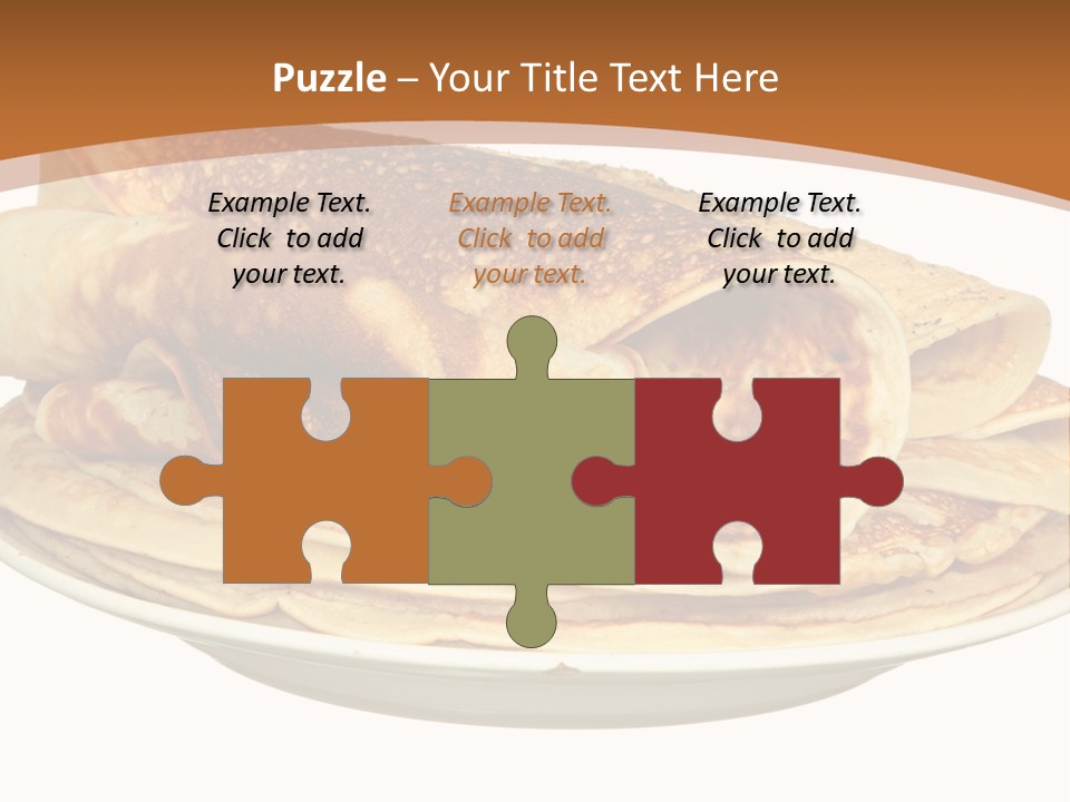 A Stack Of Pancakes On A Plate With Syrup PowerPoint Template
