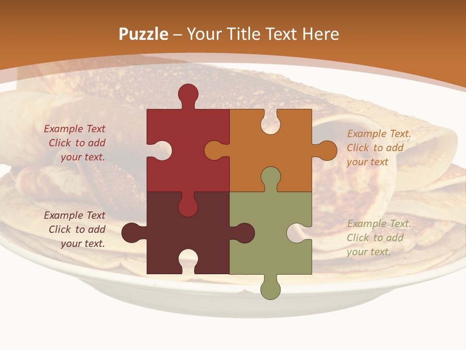 A Stack Of Pancakes On A Plate With Syrup PowerPoint Template