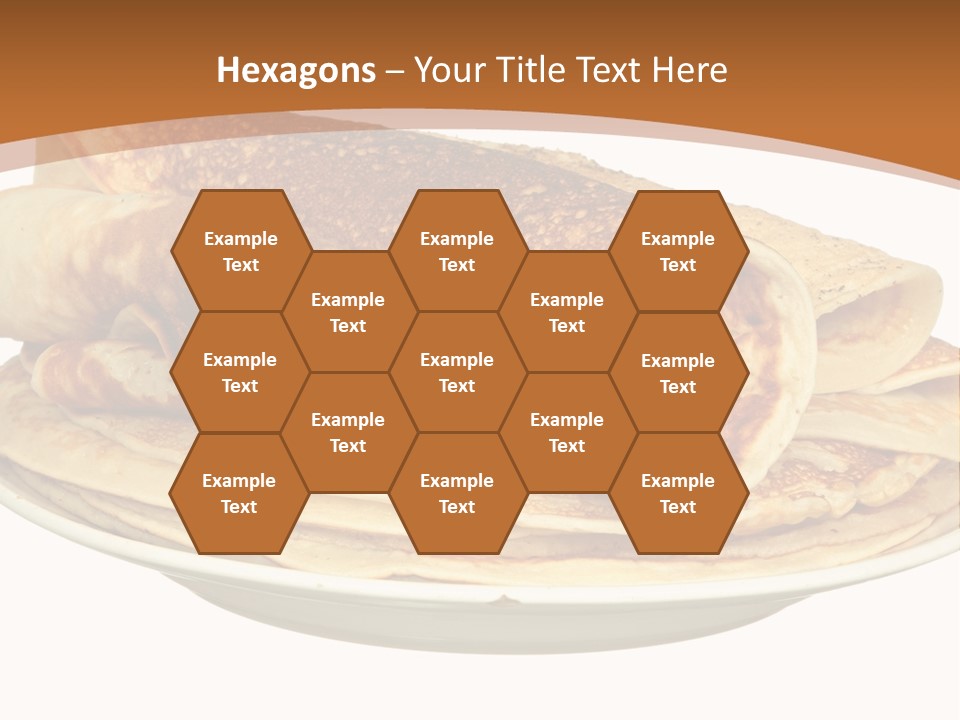 A Stack Of Pancakes On A Plate With Syrup PowerPoint Template