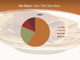 A Stack Of Pancakes On A Plate With Syrup PowerPoint Template