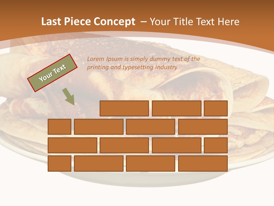 A Stack Of Pancakes On A Plate With Syrup PowerPoint Template