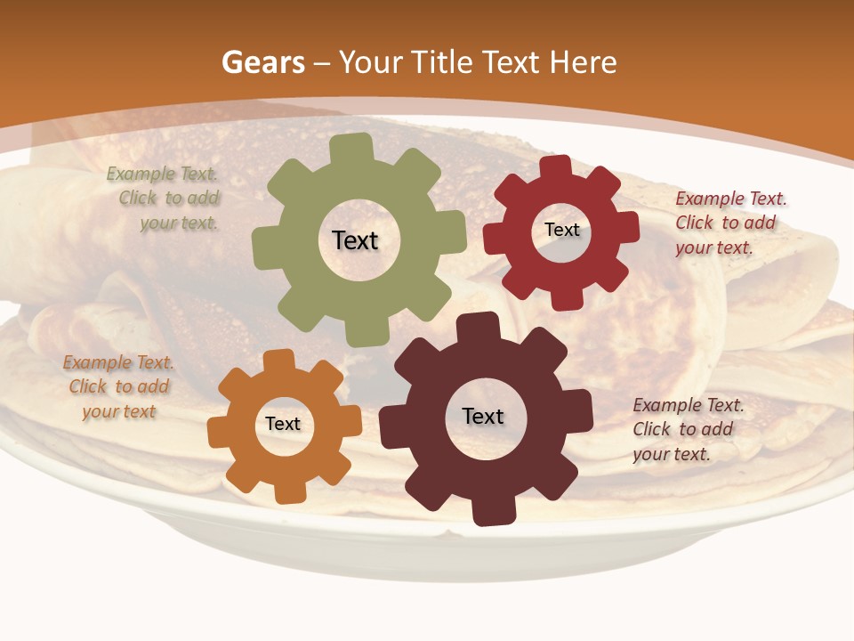 A Stack Of Pancakes On A Plate With Syrup PowerPoint Template