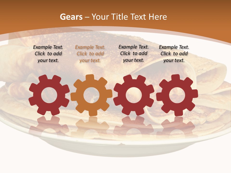 A Stack Of Pancakes On A Plate With Syrup PowerPoint Template