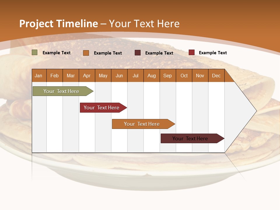 A Stack Of Pancakes On A Plate With Syrup PowerPoint Template