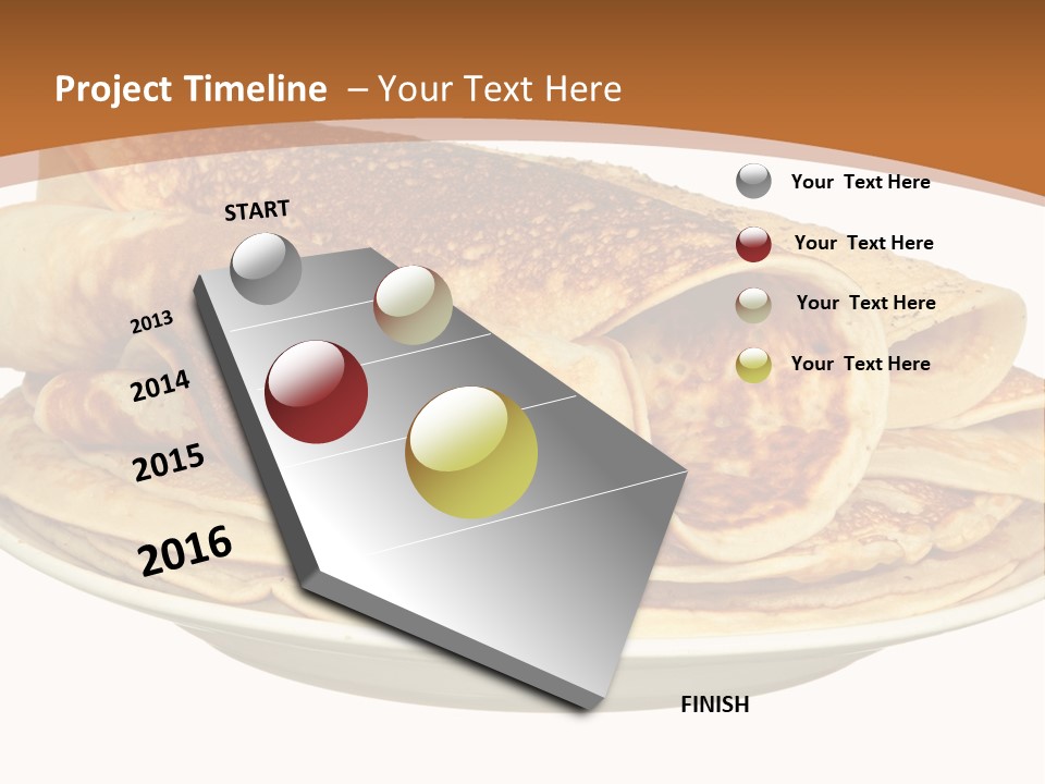 A Stack Of Pancakes On A Plate With Syrup PowerPoint Template