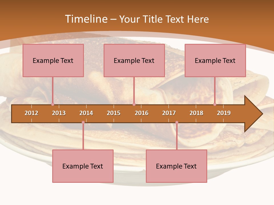 A Stack Of Pancakes On A Plate With Syrup PowerPoint Template