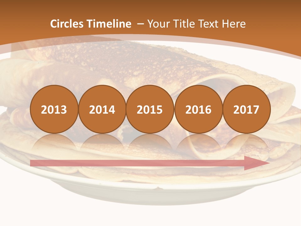 A Stack Of Pancakes On A Plate With Syrup PowerPoint Template
