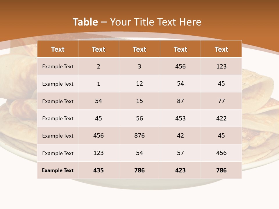 A Stack Of Pancakes On A Plate With Syrup PowerPoint Template
