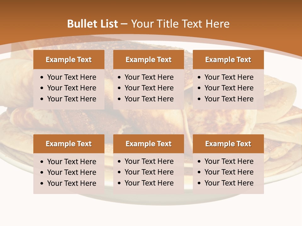 A Stack Of Pancakes On A Plate With Syrup PowerPoint Template