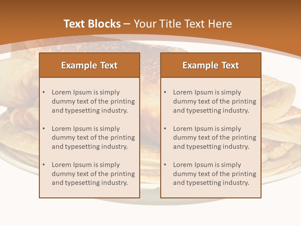A Stack Of Pancakes On A Plate With Syrup PowerPoint Template