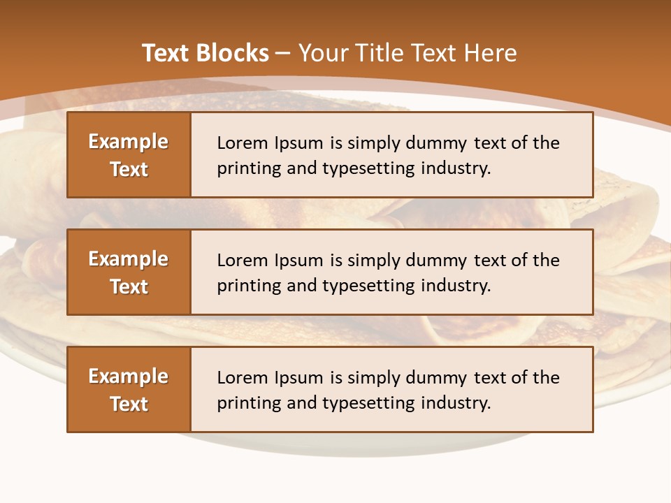 A Stack Of Pancakes On A Plate With Syrup PowerPoint Template