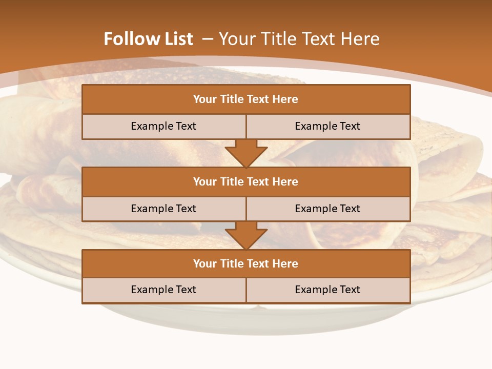 A Stack Of Pancakes On A Plate With Syrup PowerPoint Template