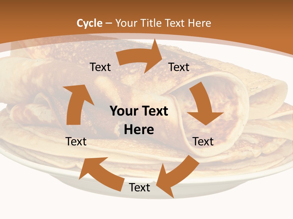 A Stack Of Pancakes On A Plate With Syrup PowerPoint Template