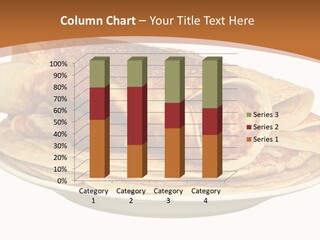 A Stack Of Pancakes On A Plate With Syrup PowerPoint Template