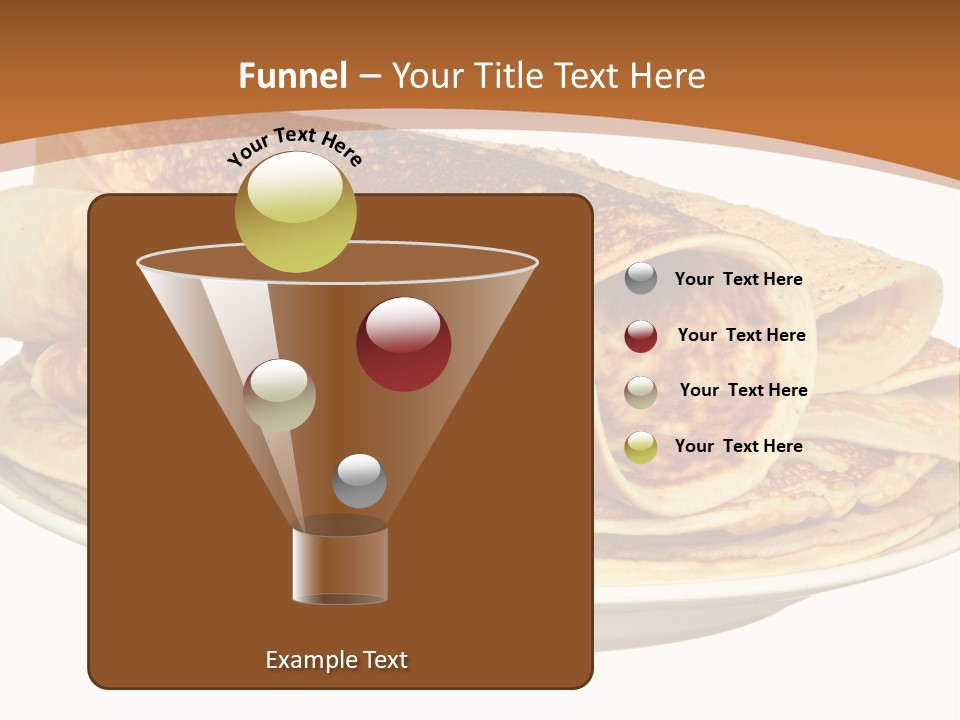 A Stack Of Pancakes On A Plate With Syrup PowerPoint Template