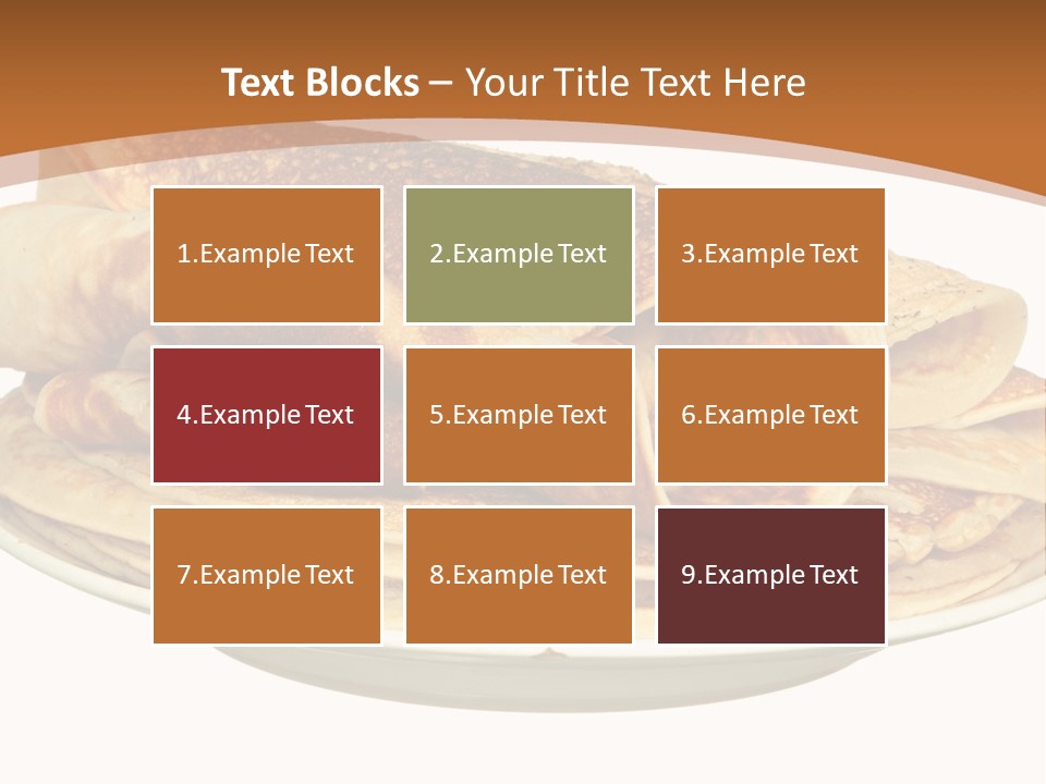 A Stack Of Pancakes On A Plate With Syrup PowerPoint Template