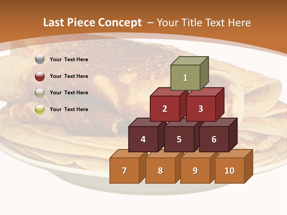 A Stack Of Pancakes On A Plate With Syrup PowerPoint Template