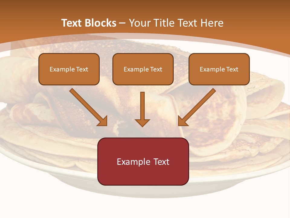 A Stack Of Pancakes On A Plate With Syrup PowerPoint Template