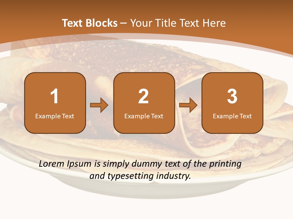 A Stack Of Pancakes On A Plate With Syrup PowerPoint Template