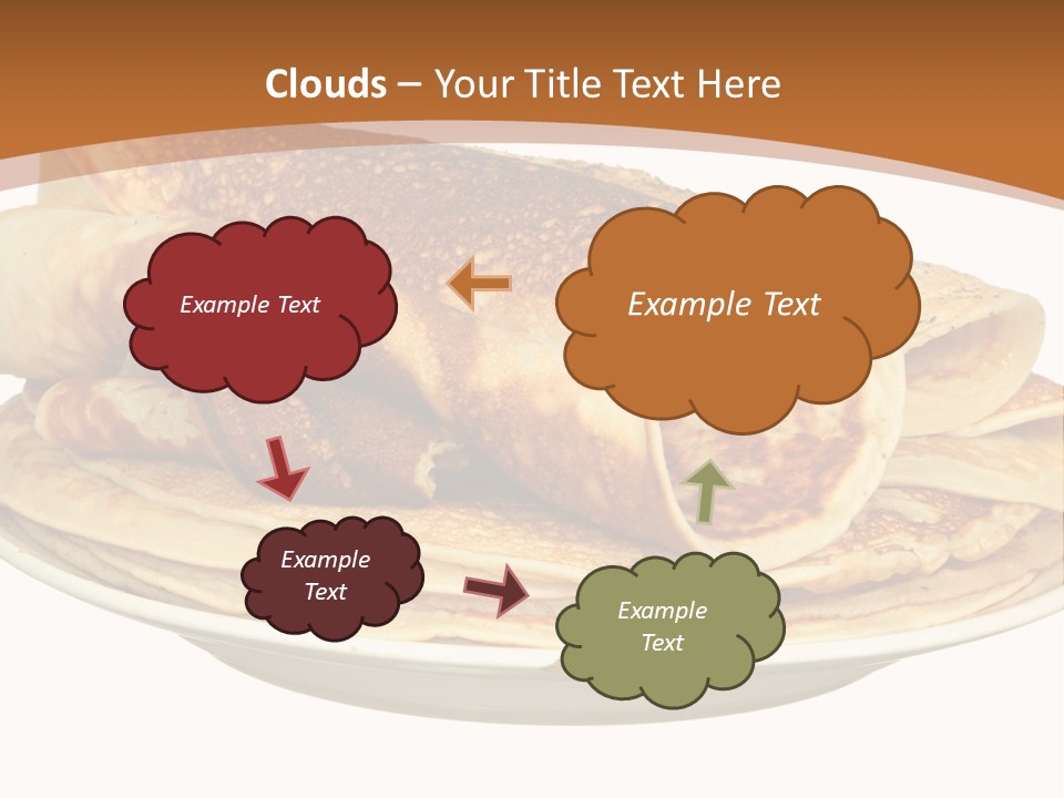 A Stack Of Pancakes On A Plate With Syrup PowerPoint Template