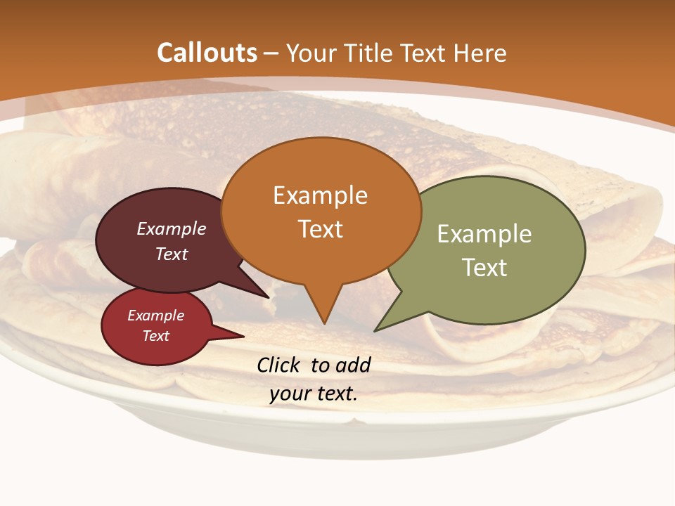 A Stack Of Pancakes On A Plate With Syrup PowerPoint Template
