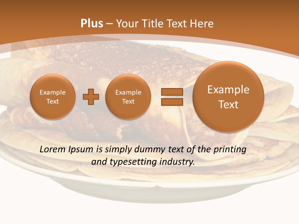 A Stack Of Pancakes On A Plate With Syrup PowerPoint Template