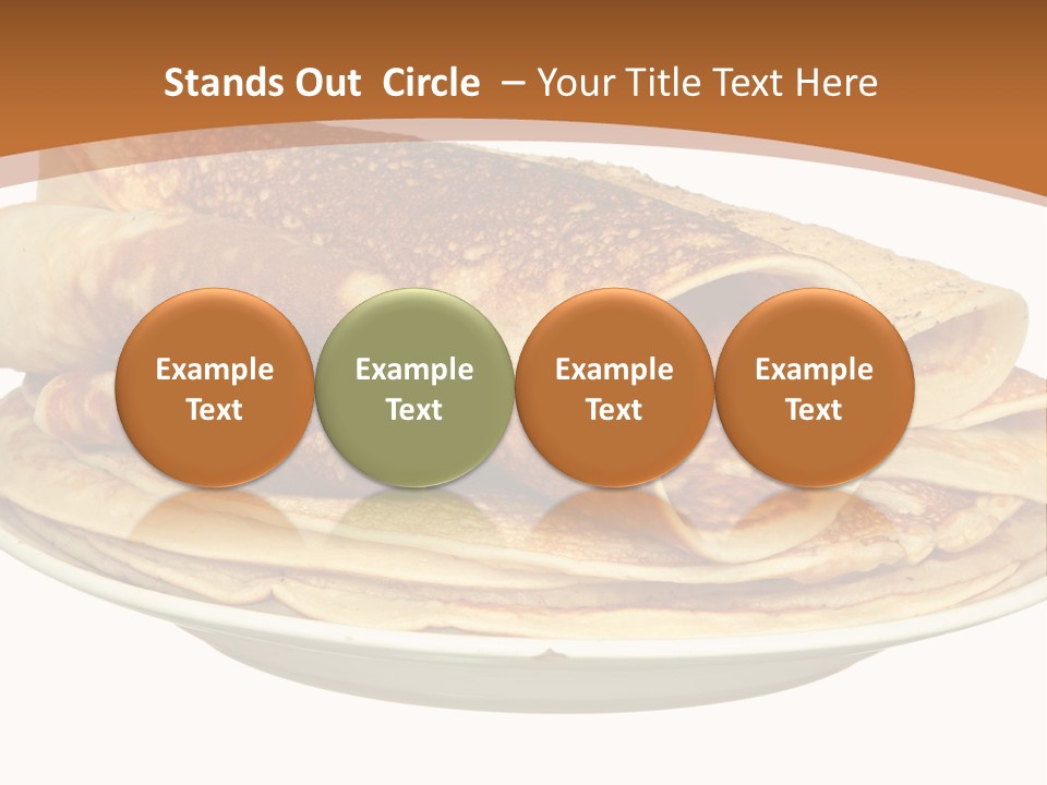A Stack Of Pancakes On A Plate With Syrup PowerPoint Template