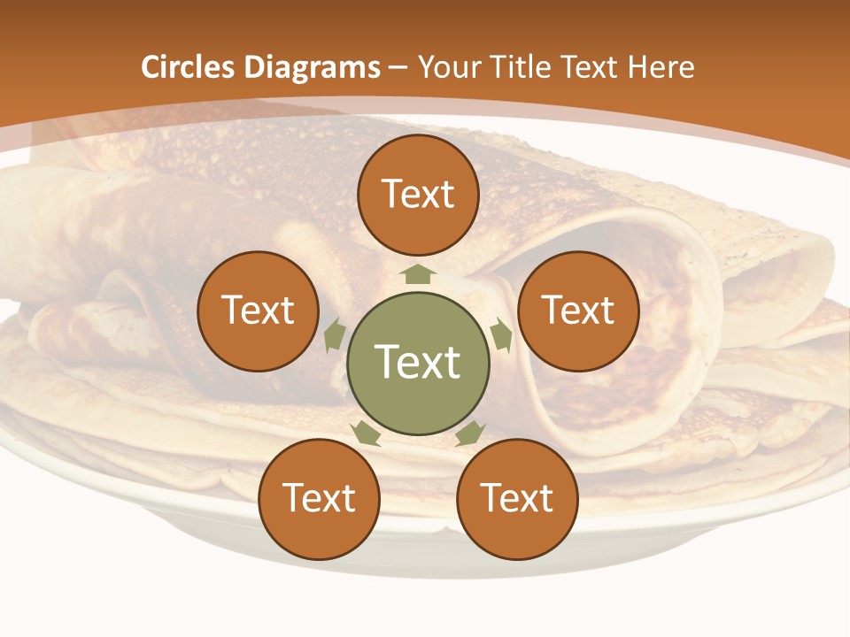 A Stack Of Pancakes On A Plate With Syrup PowerPoint Template