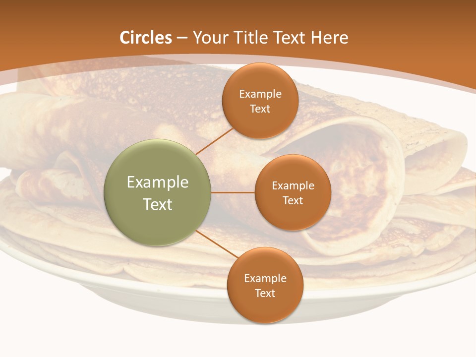 A Stack Of Pancakes On A Plate With Syrup PowerPoint Template