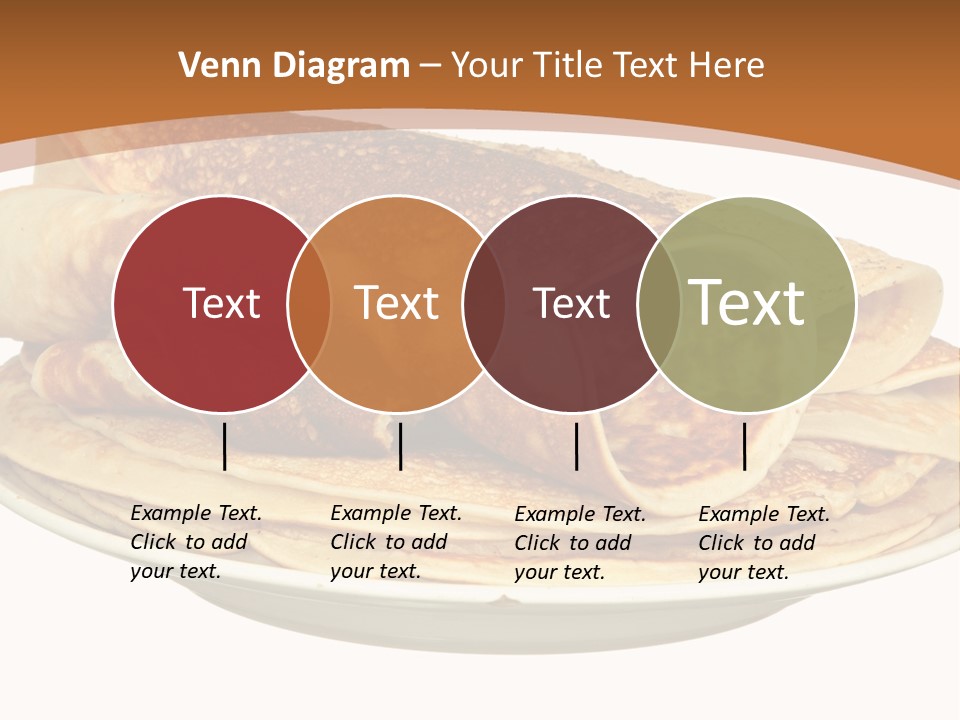 A Stack Of Pancakes On A Plate With Syrup PowerPoint Template
