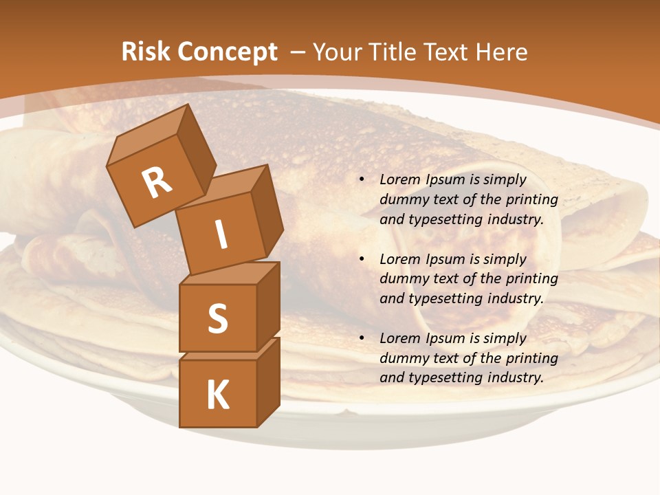 A Stack Of Pancakes On A Plate With Syrup PowerPoint Template