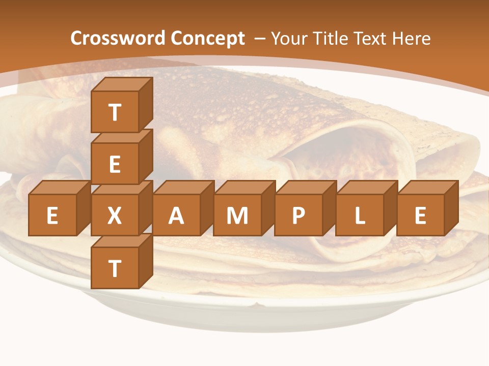 A Stack Of Pancakes On A Plate With Syrup PowerPoint Template