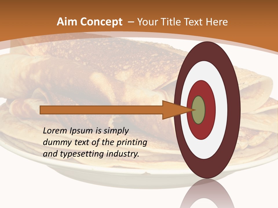 A Stack Of Pancakes On A Plate With Syrup PowerPoint Template