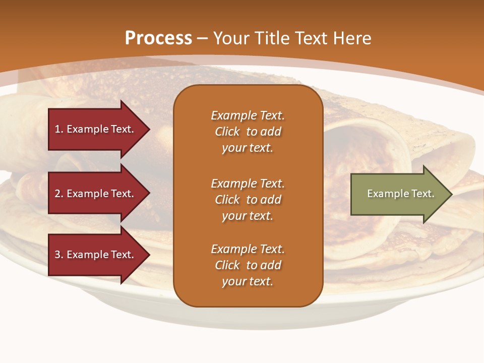 A Stack Of Pancakes On A Plate With Syrup PowerPoint Template