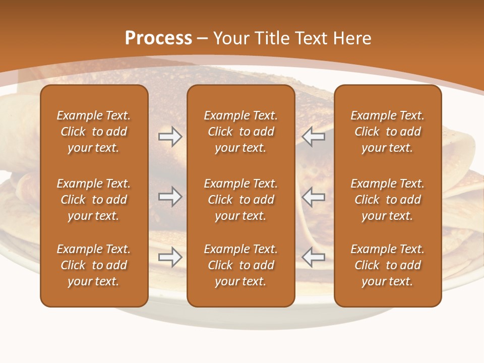 A Stack Of Pancakes On A Plate With Syrup PowerPoint Template