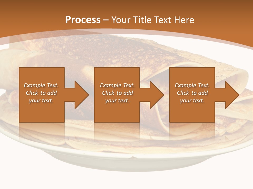 A Stack Of Pancakes On A Plate With Syrup PowerPoint Template