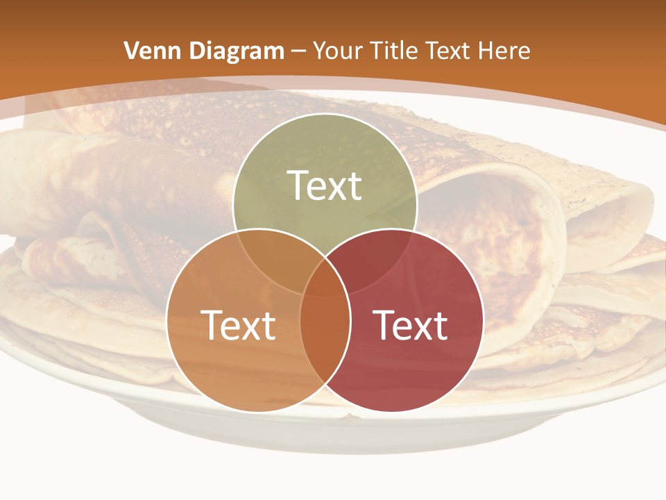 A Stack Of Pancakes On A Plate With Syrup PowerPoint Template