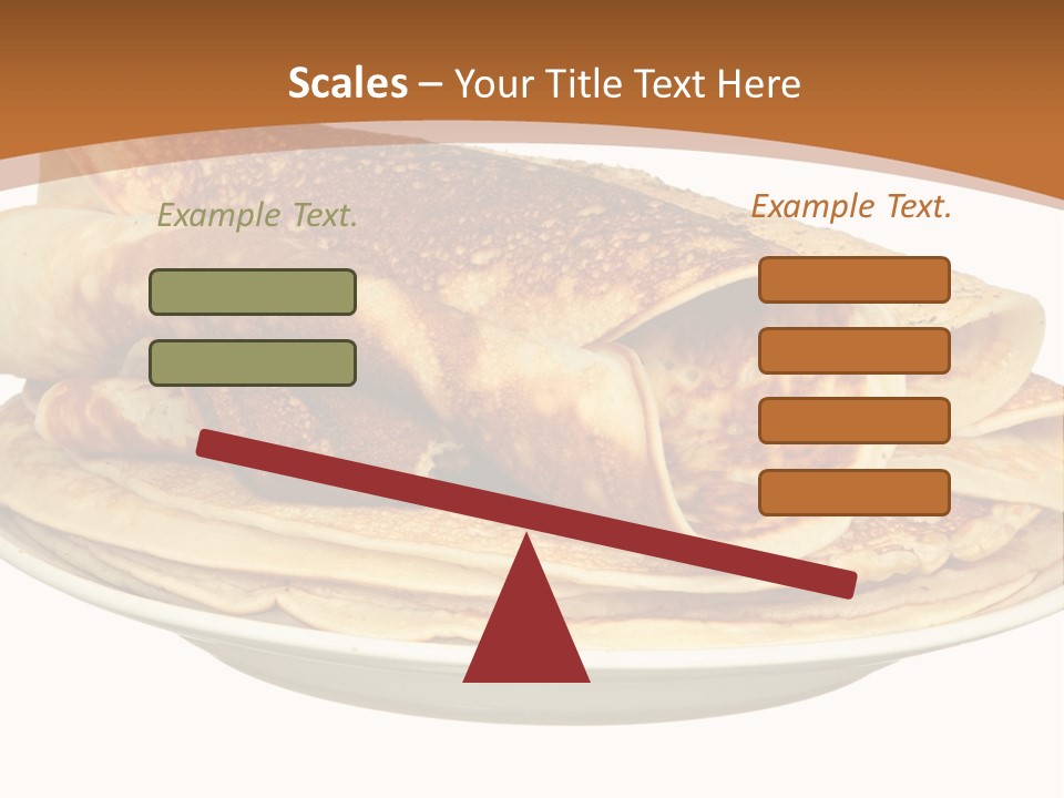A Stack Of Pancakes On A Plate With Syrup PowerPoint Template