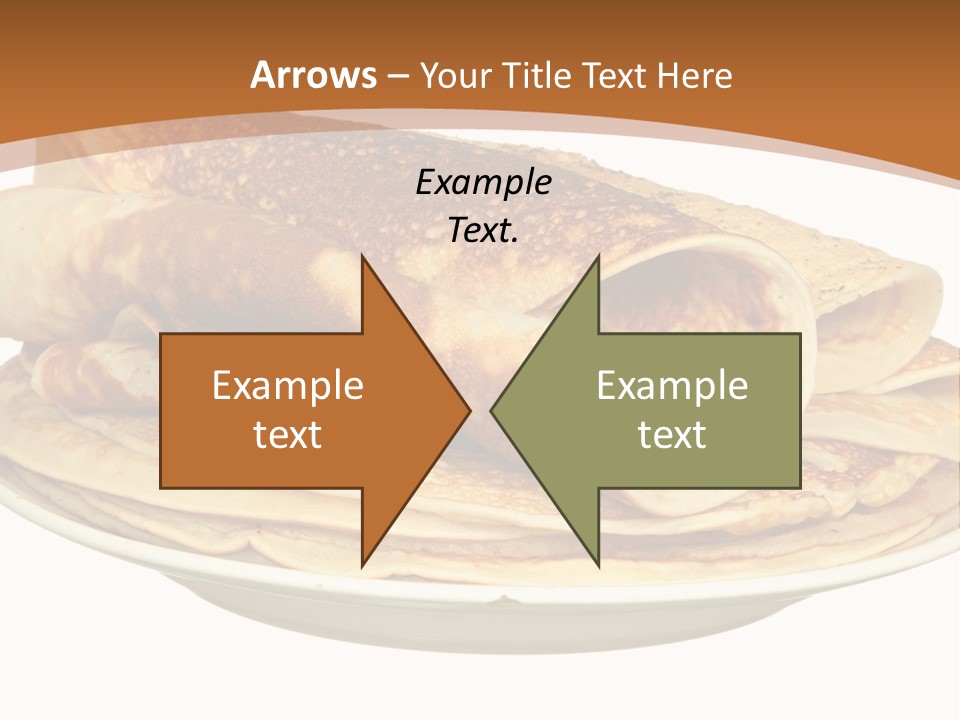 A Stack Of Pancakes On A Plate With Syrup PowerPoint Template