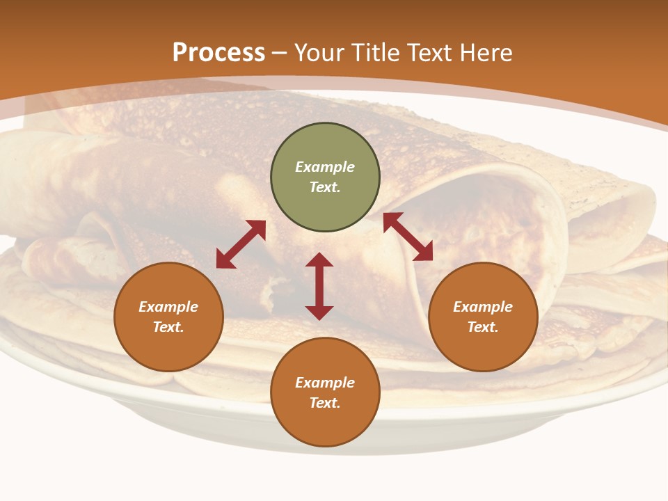 A Stack Of Pancakes On A Plate With Syrup PowerPoint Template