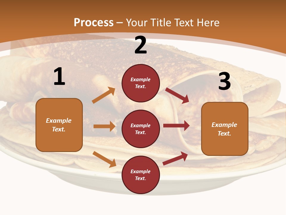 A Stack Of Pancakes On A Plate With Syrup PowerPoint Template
