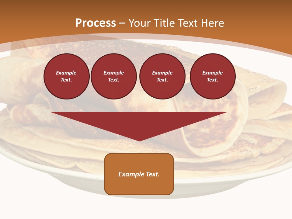 A Stack Of Pancakes On A Plate With Syrup PowerPoint Template