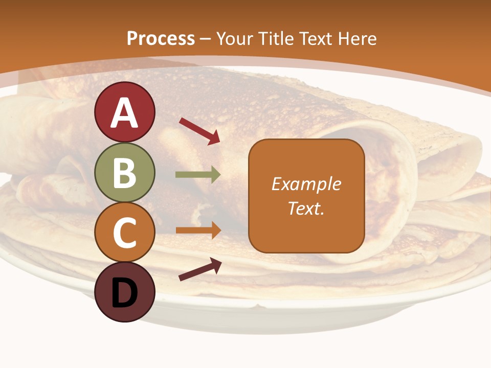 A Stack Of Pancakes On A Plate With Syrup PowerPoint Template